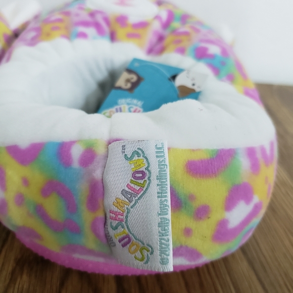 Squishmallows Multi Color Michaela the Leopard Plush Slipper, Junior Dual Sizes - Picture 4 of 10